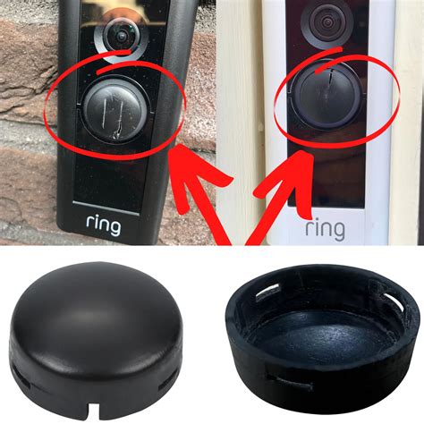 gloednieuwe vervanging knop compatibel met ring deurbel pro fix beschadigd gebarsten gebroken