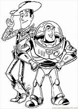 Toy Story Coloring Pages Kids Printable Characters Book Woody Movie sketch template