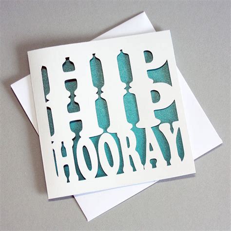 Hip Hip Hooray Card By Whole In The Middle