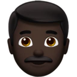 man dark skin tone emoji uf ufff