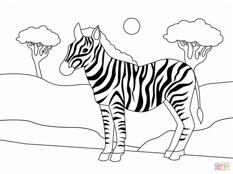 zebra coloring page  printable coloring pages