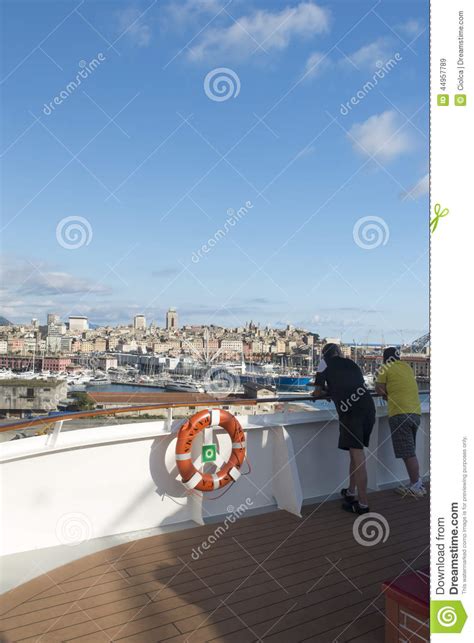 People On A Cruise Ship Deck Editorial Stock Image Image