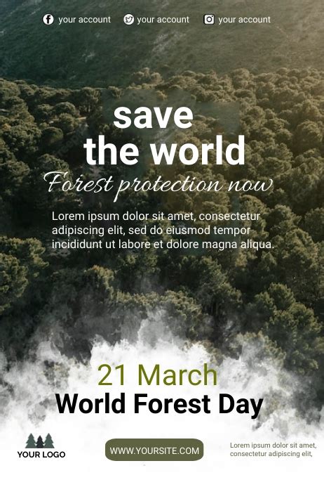 copy  world forest day poster template postermywall