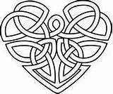 Celtic Heart Knot Coloring Designs Tattoo Pages Hearts Patterns Unique Knots Embroidery Tattoos Pattern Quilt Colouring Printable Motif Irish Clipart sketch template