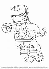 Lego Iron Man Draw Drawing Coloring Pages Step Drawingtutorials101 Learn Tutorials Printable Print Color Getcolorings sketch template