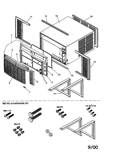 amana room air conditioner parts model accdpr sears partsdirect