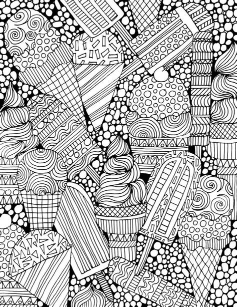 ice cream coloring pages food coloring pages  adult coloring