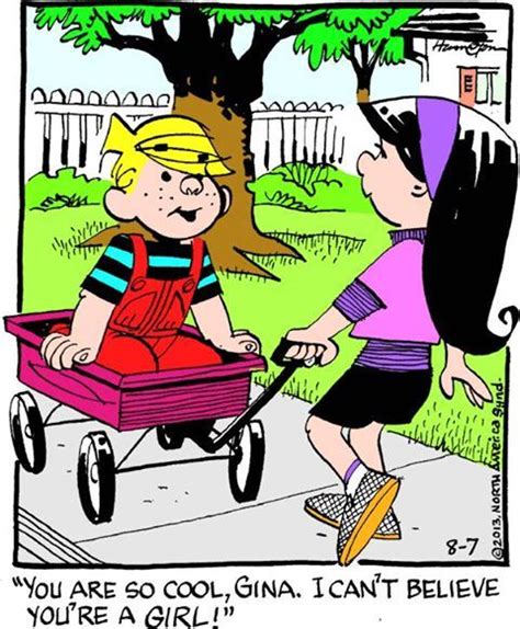 Here S To You Gina Dennis The Menace Dennis The Menace Comic