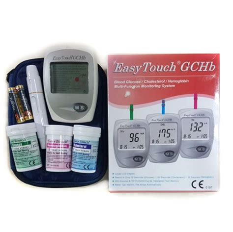 easy touch gchb multi function monitoring system gchb blood glucose cholesterol hemoglobin