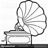 Gramophone Drawing Illustration Clipart Lal Perera Royalty Paintingvalley Rf sketch template
