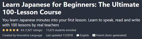 udemy learn japanese for beginners the ultimate 100