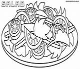 Salad Coloring Pages Lettuce Sketch Clipart Gif Print Paintingvalley Popular sketch template
