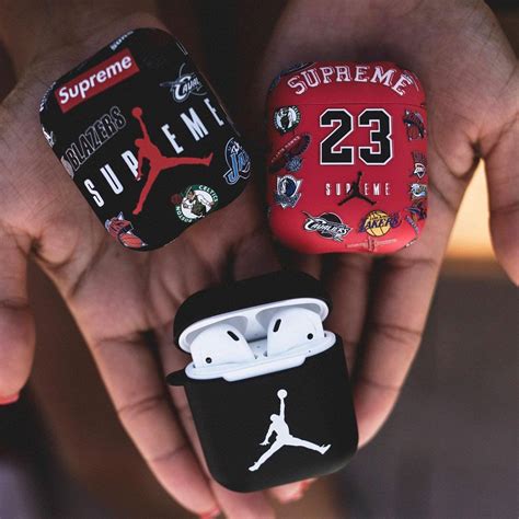 luxury supreme basketball air jordan apple airpods  airpods  protection cover case phone