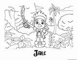 Jake Pirates Neverland Captain sketch template