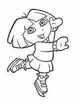 Coloring Ice Pages Skating Dora Colouring Print Kids Printable Popular sketch template