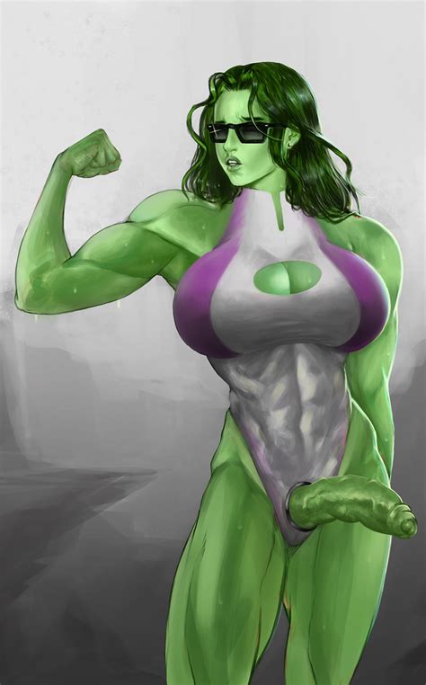 She Hulk Muscular Futa Tag Character She Hulk