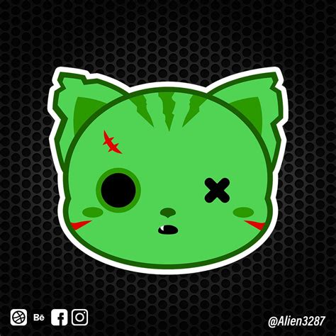 zombie cat drawing
