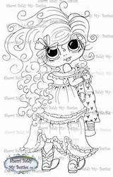 Coloring Sherri Baldy Stamps Pages Digi Besties Drawing Line Big Eye Colouring Stamp Instant Dolls Eyes Head Pattern Book Girl sketch template