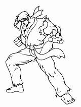 Fighter Ryu Ken Chun Sagat Archaic sketch template