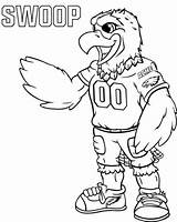 Swoop Seahawks Seattle Mascot Getcolorings sketch template