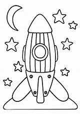 Foguete Infantil Educação Sistema Espacial Kleurplaten Atividades sketch template