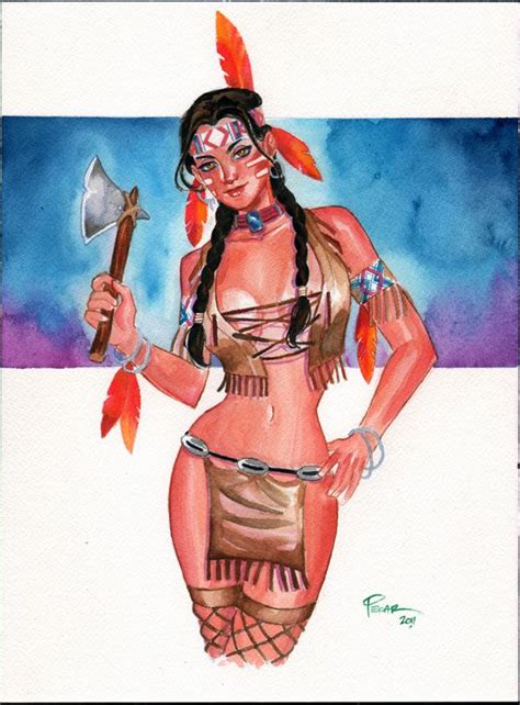 native american pin up drawings thanksgiving by joe