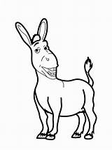 Donkey Coloring Shrek Bestcoloringpagesforkids Sketch sketch template