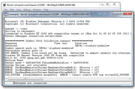 project   kernel debugging commands  windbg  pts