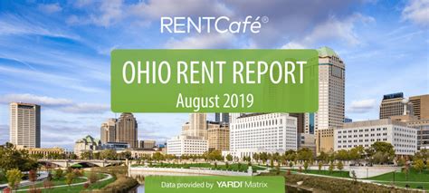 ohio rent report august  rentcafe rental blog