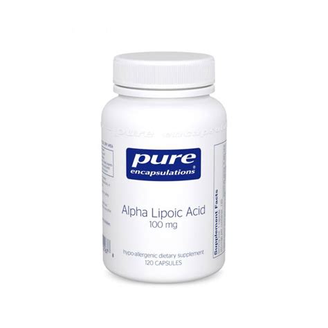 pure encapsulations alpha lipoic acid  mg botanical pharmacy