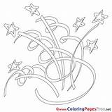 Colouring Firework Birthday Children Happy Coloring Pages Sheet Title sketch template