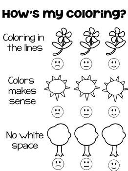 rubric  coloring activity coloring pages