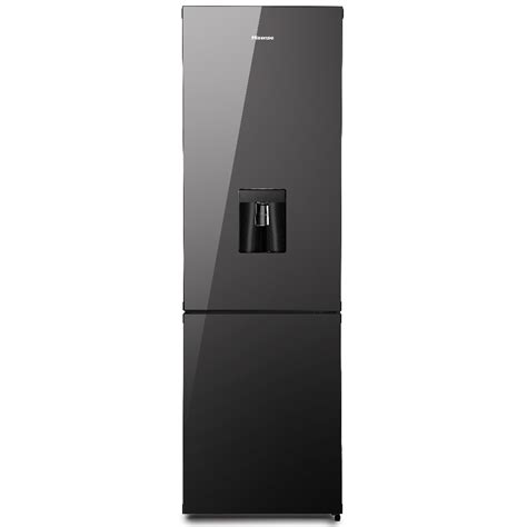 hisense hbmi wd  litre black mirror fridge  water dispenser