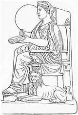 Rhea Greek Titan Cronus Children Mythology Goddess Template Wikia Zeus Titans Sketch sketch template