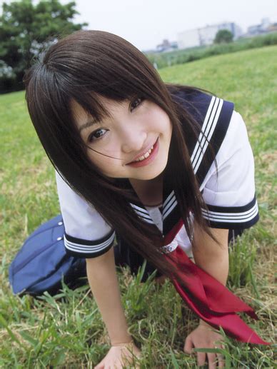 yoshiko suenaga japanese cute idol sexy japanese school girl uniform fashion photo shoot in bed room