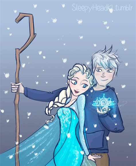 A Crown For His Queen Elsa And Jack Frost By Sleepyheadkl On Deviantart