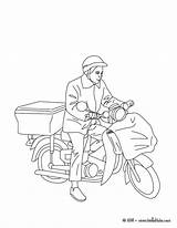 Postman Coloring Pages Office Post Printable Colouring Sheet Bike Fresh Getdrawings Color Comments sketch template