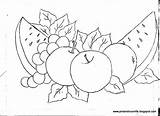 Frutas Bordar Riscos Tecido Bordado Google Fruta Servilletas Bordados Oli Drawing Sobre Prato Verduras Imagui Epal Buahan Buah Artes Padr sketch template