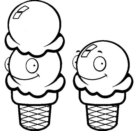 scoop  ice cream cone coloring pages bulk color ice