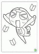 Coloring Keroro Dinokids Pages Print Sergeant Frog Close sketch template