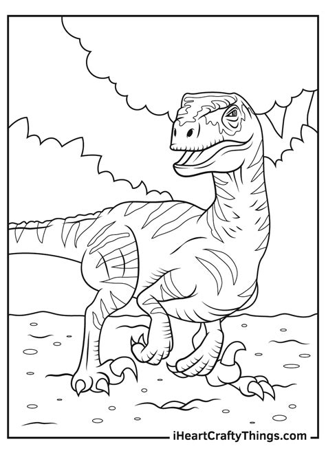 printable jurassic park coloring pages updated