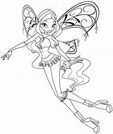 Coloring Winx Pages Club Enchantix Bloom Popular Library Clipart sketch template