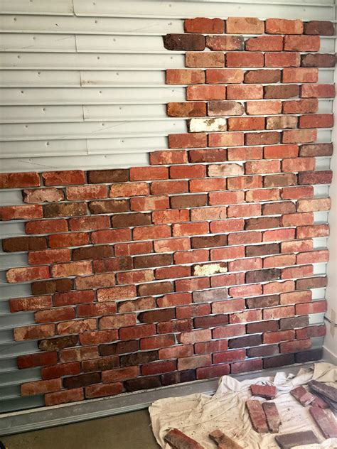 brick veneer feature wall heazlewood tiling  cladding service