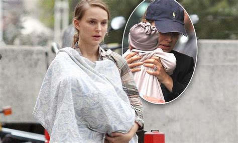 Precious Cargo Doting Mother Natalie Portman Swaddles Up