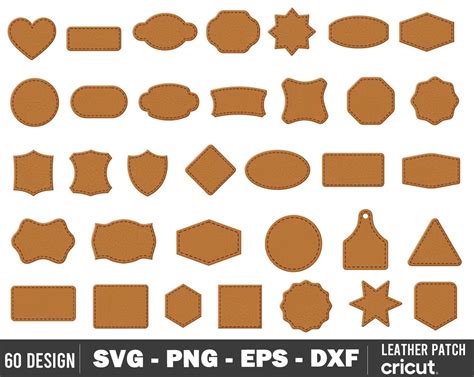leather patch svg leather patch borders leather hat patches etsy