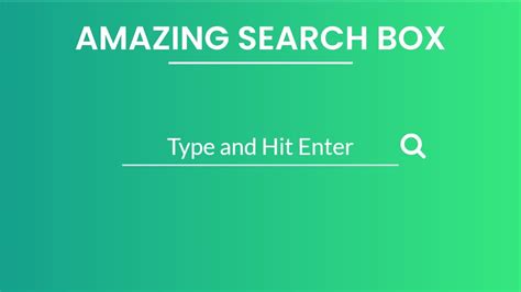 awesome css search box  html css  javascript youtube