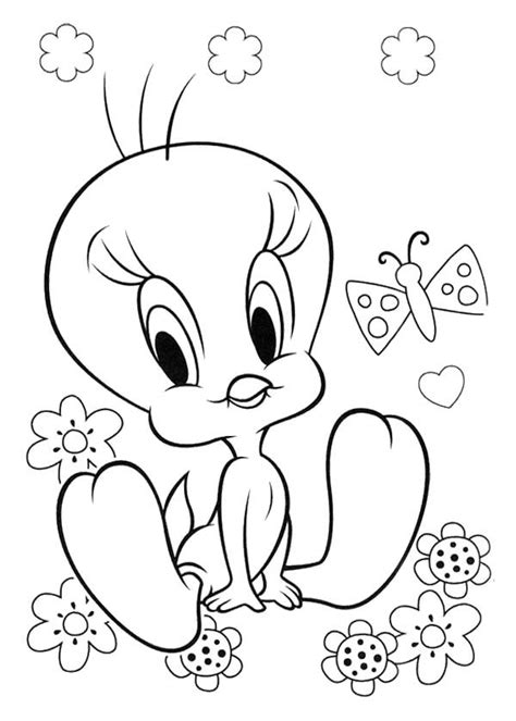 images  tweety coloring page  pinterest coloring pages