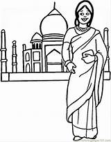 Coloring Pages Indian Kids India Printable Popular Ancient sketch template