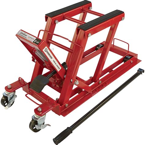 shipping strongway  lb hydraulic motorcycle liftutility vehicle lift northern