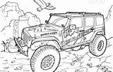 Coloring Pages Jeep Army Colouring Getcolorings Rubicon Military Sheets Printable Color sketch template